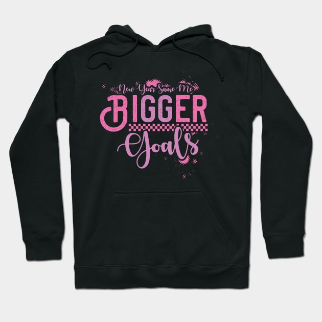 New Year Same Me Bigger Golas Hoodie by MZeeDesigns